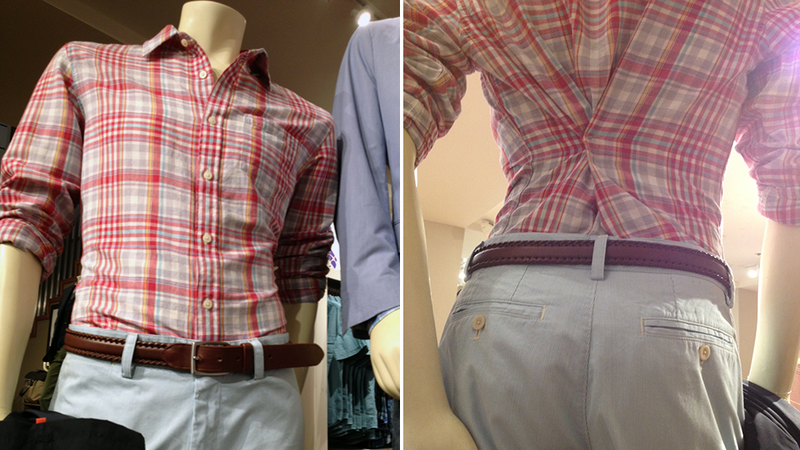 Illustration for article titled Pinning Clothing So It Fits the Mannequin Better Is The Devil's Work